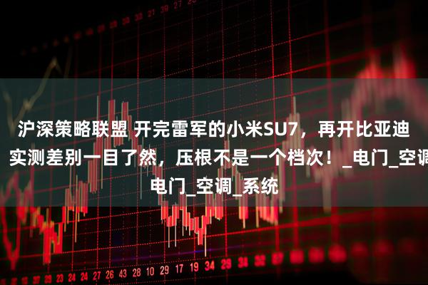 沪深策略联盟 开完雷军的小米SU7，再开比亚迪汉EV，实测差别一目了然，压根不是一个档次！_电门_空调_系统